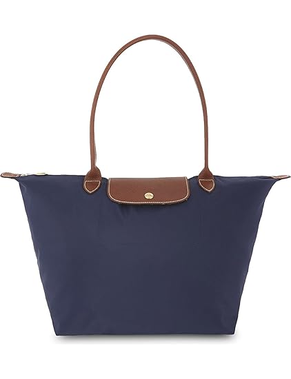 Longchamp Le Pliage Large Tote Shoulder Bag Navy