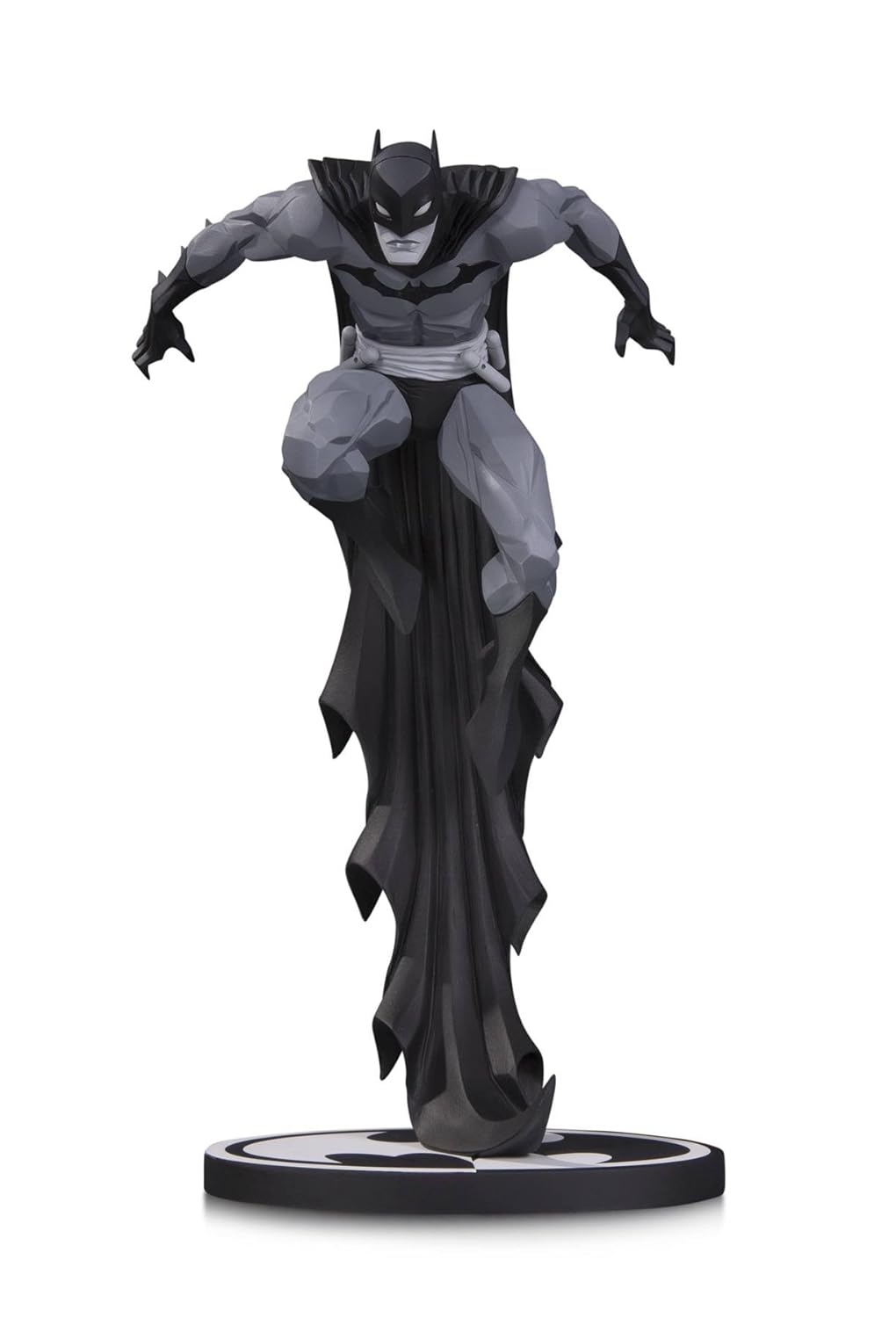 black and white batman figure