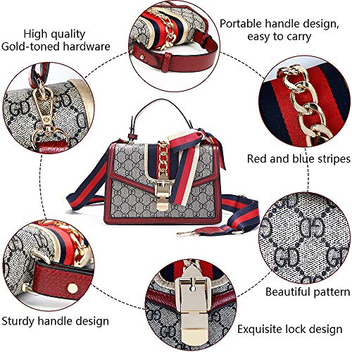 Beatfull Designer Women HandbagS, Retro Shoulder Bag Ladies Bee Bag Top Handle Hanfbag (brown-chain)