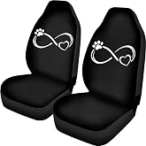 Brosoneto Dog Paw Love Printed Car Seat Covers Washable Seat Protector for Women Men Air Mesh Cloth Automotive Vehicle Seat Covers for Cars Interior for Cars, Sedans, Trucks, SUVs - Vintage Flags