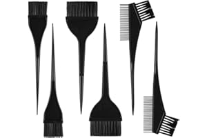 MUZHUPGUZ 6 Pcs Hair Dye Brush Applicator Kit, Hair Color Brushes for Women Men, Hair Coloring Brush Set, Hair Color Applicator Brush Combs, Hair Dye Applicator Brush, Hair Tint Dyeing Hair Dying Tools Kits