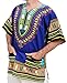 RaanPahMuang Unisex African Bright Dashiki Cotton Shirt Variety Colors, XX-Large, Dark Blue