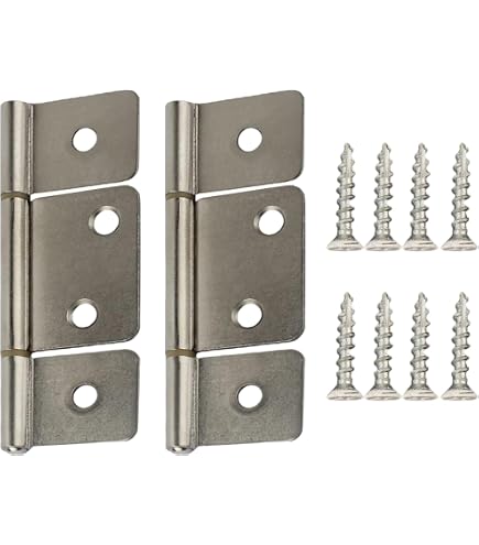 Mobile Home/RV Brass Interior Door Extended Leaf Hinge with Screws (4