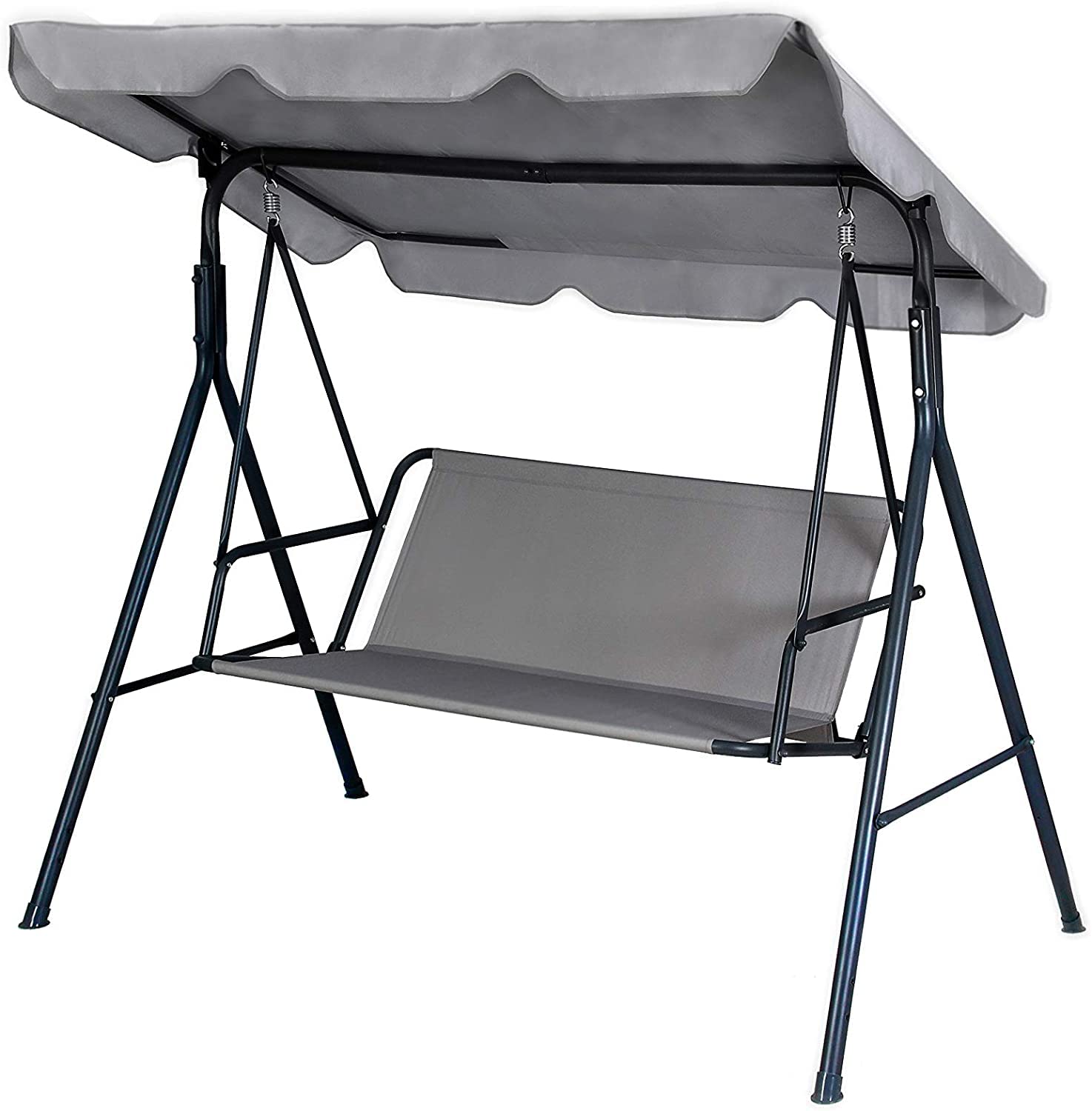 UV Protection Waterproof Swing Seat Cover for Outdoor Garden Furniture - Hammock Chair and Bench (138x52x52, Grey)