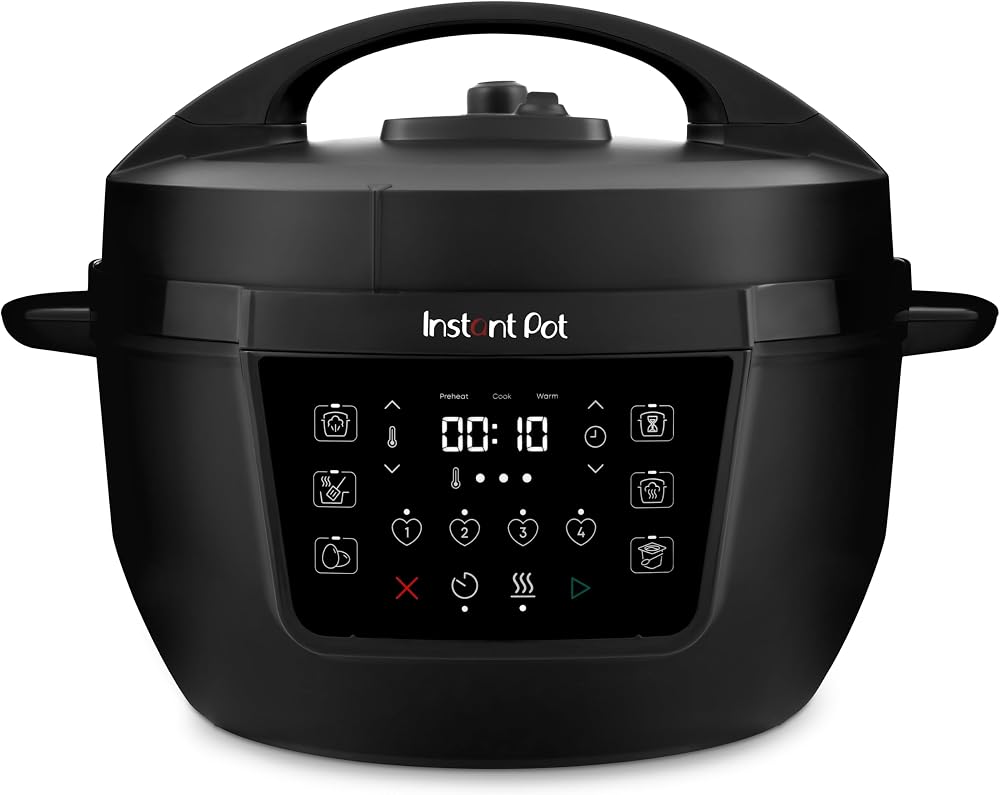 Instant Pot XL 7.1L 7-in-1 Electric Multicooker Black Stainless Pot