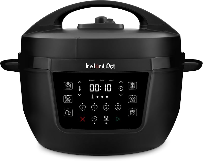 Instant Pot XL 7.1L 7-in-1 Electric Multicooker Black Stainless Pot