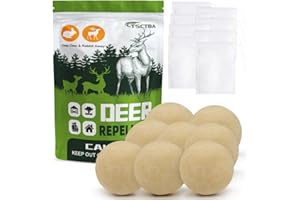 Ksqurelnb Deer Repellent, Rabbit Repellent Outdoor, Deer and Rabbit Repellent for Plants, Powerful Rabbit Repellent for Darden, Deer Deterrent for Darden, Deer Away, Rabbit Deterrent for Yard - 8P