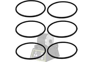 RUIQALITH 6 Pack Replacement Drive Belts Compatible with National Geographic & Dr Cool Rock Tumblers - Buna Nitrile O-Ring Style Rubber Band