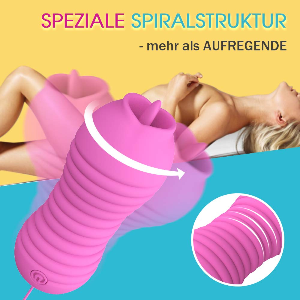 Bullet vibratoren - Drehung Vibration Klitoris und G-punkt Stimulator Zunge Liebeskugeln Sexspielzeug mit 12M fernbedienung für frauen Moruioy