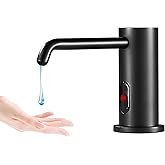 Automatic Soap Dispenser Touchless for Kitchen and Bathroom, Sink Built in Commercial Electric Soap Dispenser,Upgraded Infrared Sensors Brass Material, with Bottle and Pump 33.81oz/1000ml