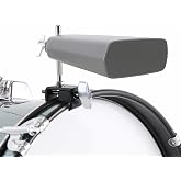 EASTROCK Bass Drum Cowbell Clamp,Silver | Cowbell Mount Bracket Mounting Bracket for Cowbells