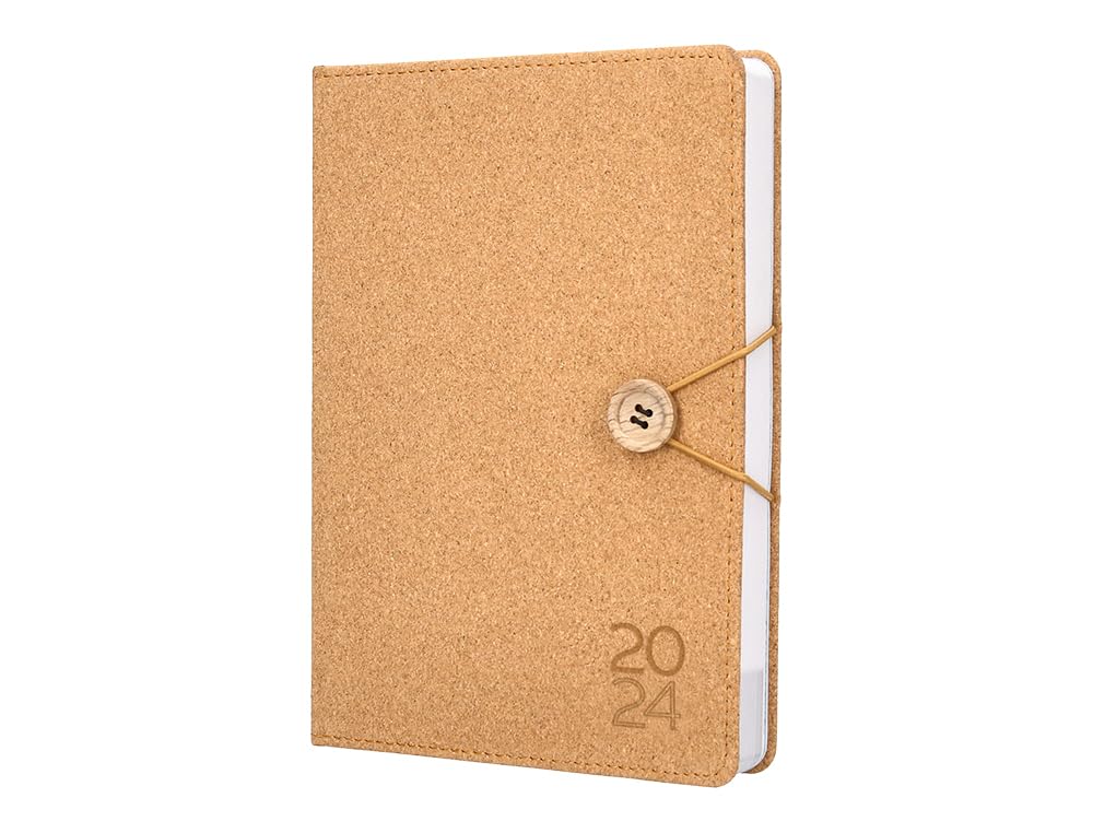 Liderpapel Milos Bound Diary A5 2024 Day Page Plain Paper 70 g
