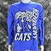 University of Kentucky Super Cats on a Long Sleeve Blue T Shirt
