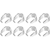 uxcell 200Pcs Pinch Clip Clasp, 5 x 7mm Pinch Clip Pendant Bail Connector Metal Pinch Bail for Pendants Jewelry Making DIY Craft, Silver