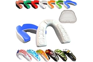 COOLLO SPORTS Boil and Bite Mouth Guard (Youth & Adult) DA Custom Fit Sport Mouthpiece for Football, Hockey, Rugby, Lacrosse,Boxing,MMA(Free Case Included!)