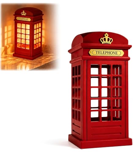 Amazon.com: Cyrank Phone Booth Shape Decorative Lights, Vintage 