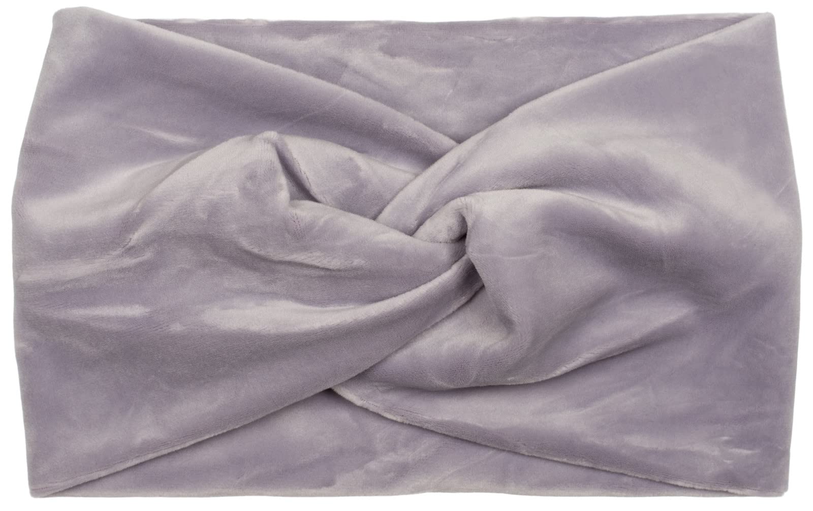 styleBREAKER women velvet-look headband with twist knot, hairband 04026040, Colour:Blue-Grey — image 1