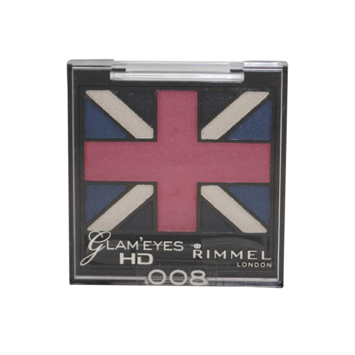 Rimmel Glam' Eyes HD Quad Eye Shadow Palette, True Union Jack, .14 oz