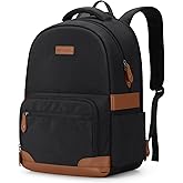 RealCool Laptop Backpack, 31L Travel Backpacks Gift for Women Men, Fits up to 15.6-17 Inch,Water Resistant College Bookbag, for School Business Trip (Black)