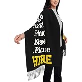Custom Scarves For Women Winter Scarf Shawl Customize Personalized Logo Text Image Photo Name Scarfs Customized Gifts