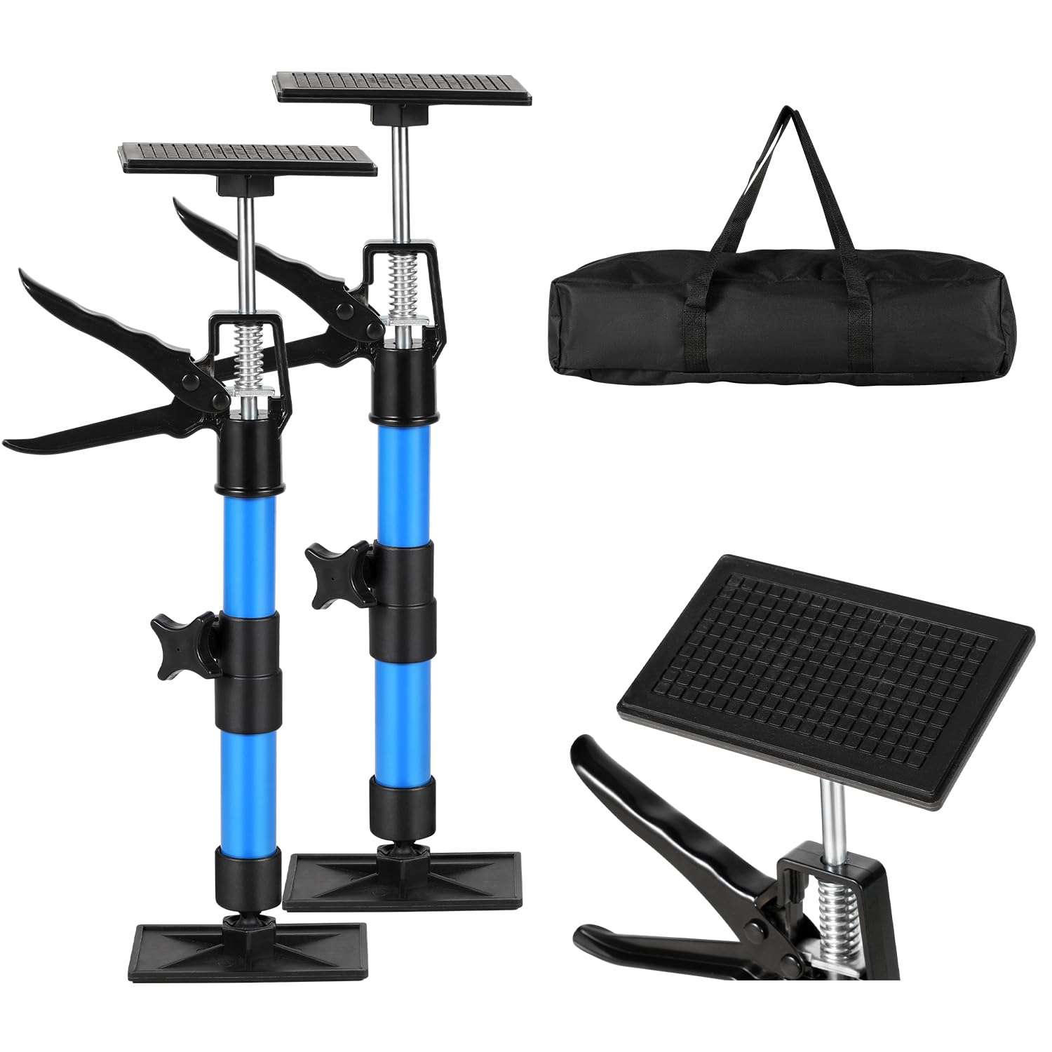 Photo 1 of Aukivon Cabinet Jacks for Installing Cabinets, 11.8'' to 23.2'' Adjustable Support Pole, Third Hand Tool with 120 lbs Capacity for Cabinet Jack, Drywall Jack& Cargo Bars, 2-Pack