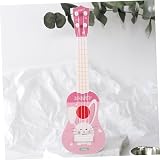 Ynanimery Kids Guitar Ukulele Toy 4 Strings Beginner Music Instrument Pink view 6
