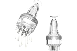 Lqucwepp 2PCS Scalp Applicator Comb,Minoxidil Applicator,Hair Oil Essential Serum Liquid Massager for Hair Growth, Follicle C