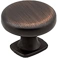 Jeffrey Alexander Belcastel 1 1-3/8" Diameter Mushroom Knob, Brushed Oil Rubbed Bronze