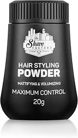 The Shave Factory Hair Styling Powder 20g Black - Matt Texturizing Powder view 9