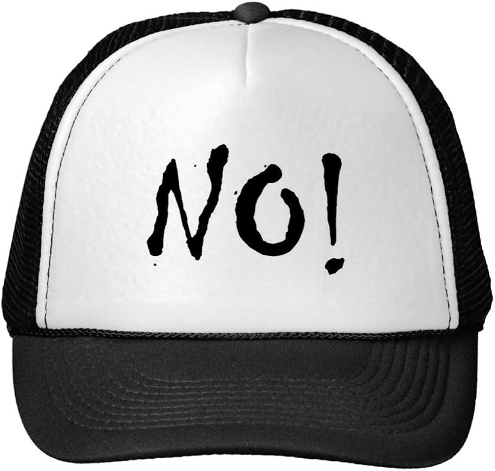 hat that says no