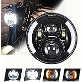 SKUNTUGUANG 7 Inch Led Motorcycle Headlight with DRL Turn Signal Lights for Motorcycle (Signal Headlight)