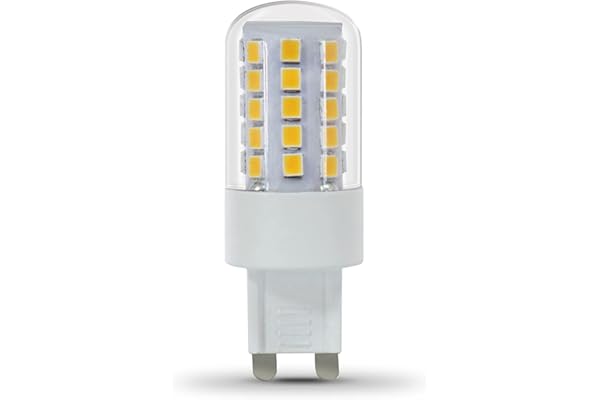 Feit Electric G9 LED Bulb Dimmable 40W Equivalent, 500 Lumens, Daylight T4 Halogen Replacement for Chandeliers, Vanitiy Lights or Desk Lamps, BPG940/850/LED
