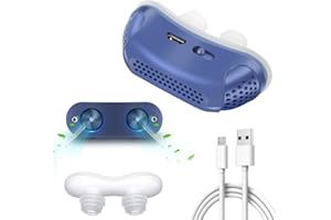 KREVI Anti Snoring Devices,Double Vortex Snore Stopper,Effective Snoring Prevention,Snoring Solution for Men and Women, Adjustable and Breathable,Up to 8 Hours,Suitable for All Nose Shapes01