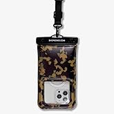 Sonix Waterproof Phone Pouch - Floating Phone Case Dry Bag w/Crossbody Lanyard - Beach Cruise Travel Essentials - Compatible w/All Devices, Touchscreen Friendly | Brown Tort