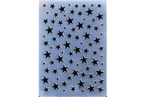 KWELLAM Merry Christmas Star Plastic Embossing Folders for Card Making Scrapbooking and Other Paper Crafts