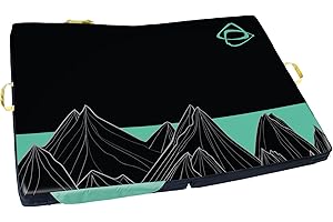 ASANA CLIMBING Asana Hero Bouldering Crash Pad - Deluxe Suspension, Triple Layer Dual Density Foam Structure, Heavy Duty 1680 Ballistics Nylon Shell - Suspension System for Easy Transport (48x36x4 Inches)