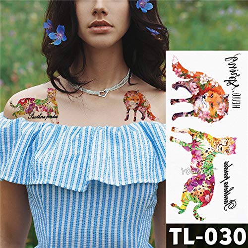 Buy Generic Design Fake Tattoo Flower Vine Pattern Waterproof