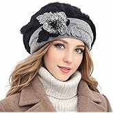 VECRY Women's 100% Wool Bucket Hat Felt Cloche Beret Dress Winter Beanie Hats