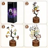 Vicloon 7 Chakra Crystal Tree, Feng Shui Money Tree, Colorful Leaves view 3