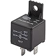 HELLA 933791061 12V, 5 Pin, Mini ISO Relay with Dual (87) Load Connections, Black