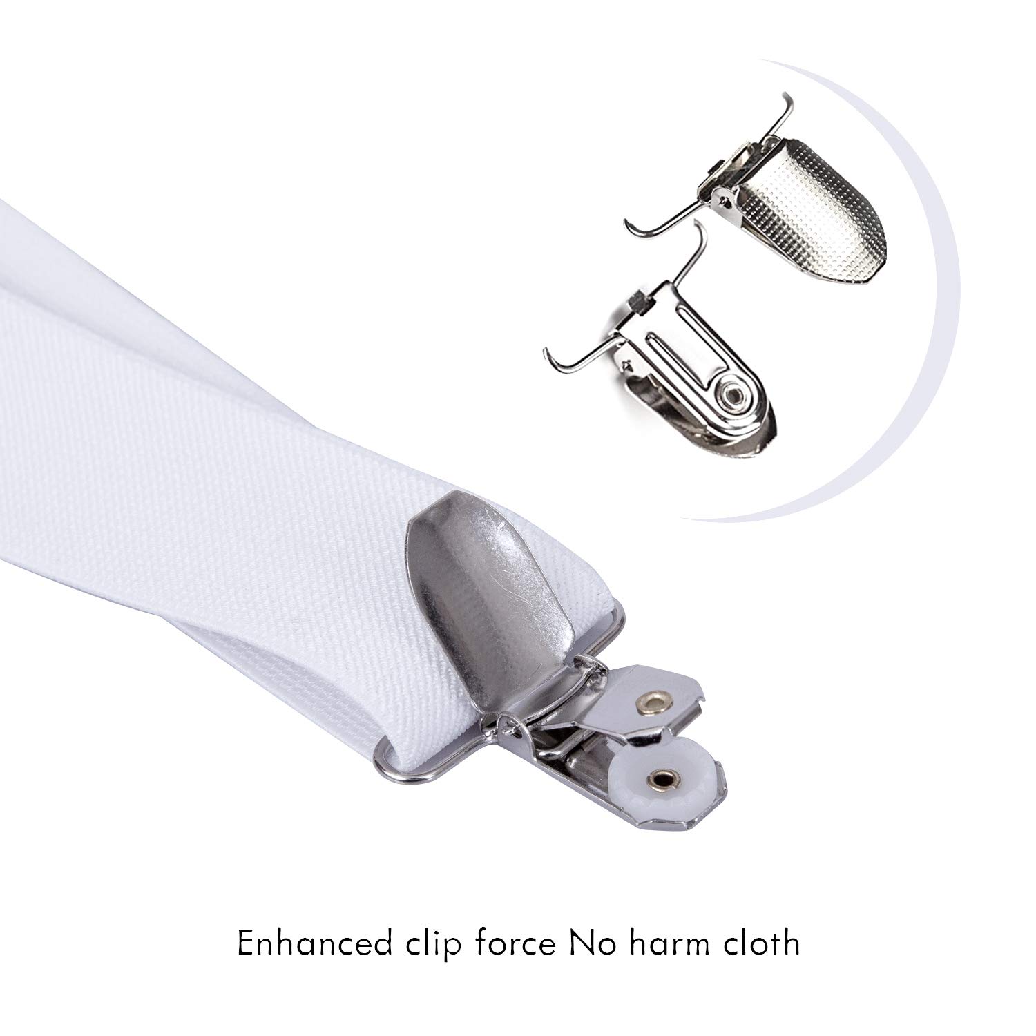 Men Suspenders adjustable strap Y 1.4\'\' Wide for Mens Height 5\' ~6\