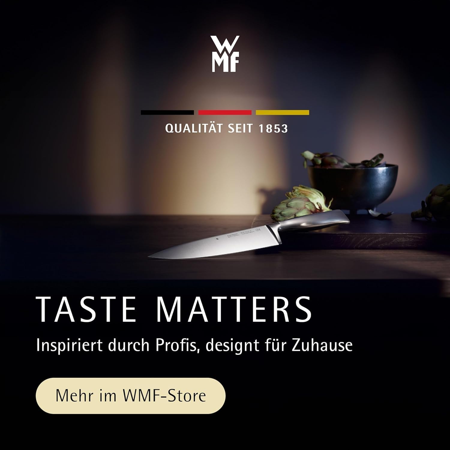 WMF Touch Messerset 2-teilig – scharfes Küchenmesser-Set aus Spezialklingenstahl, antihaftbeschichtet und ergonomisch geformt, mit Schutzhüllen, bestehend aus Kochmesser und Gemüsemesser, rot 7