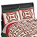 Holiday Poinsettia Wedding Ring Pillow Sham