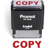Promot Copy Self Inking Rubber Stamp - Refillable Office Stamp | Crisp &amp; Consistent Impressions, Fast One-Hand Operation, Refillable Ink System, Durable Construction