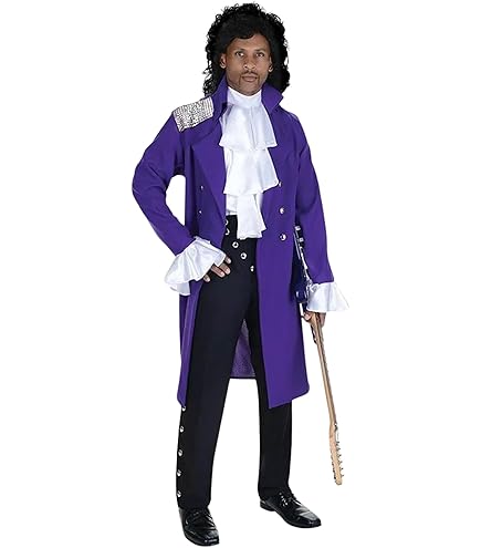 Amazon.com: Underwraps Men's 1980's Pop Star Costume, Purple