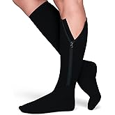 TheraMagic® Zipper Compression Socks for Men & Women, 20-30mmHg Closed Toe Graduated Zippered Compression Stocking
