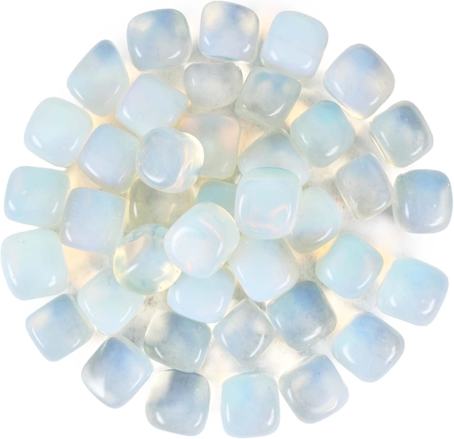 Indoor Fountains & Accessories - Opalite Big Gemstones - Tumbled Crystals - Large Crystals - Meditation Accessories - Healing Crystals Set - Decorative Rocks - Stones for Planters - Metaphysical Supplies