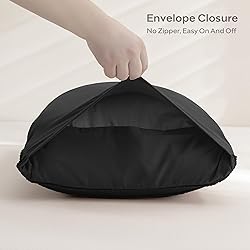 JELLYMONI Pillowcases King Size Black 2 Pack Boho