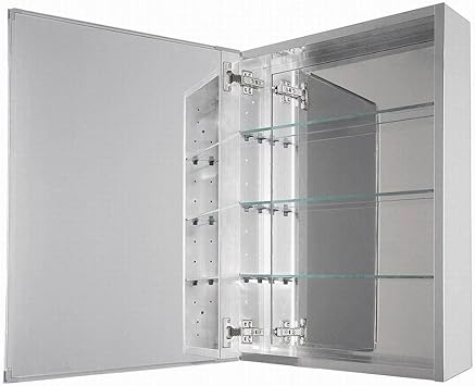 Amazon Com 15 In X 26 In Recessed Or Surface Mount Medicine Cabinet In Beveled Mirror Home Improvement