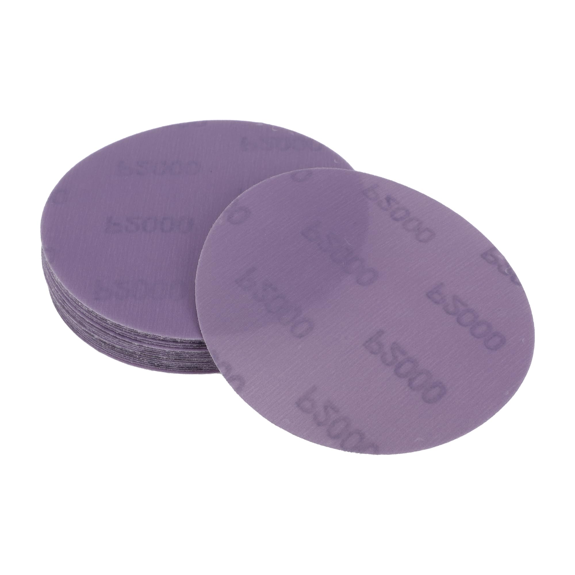 INFINAUTO Sanding Discs,5" 2000 Grit Automotive Repair Round Hook and Loop Sandpaper Ceramic Purple, 20 Pcs